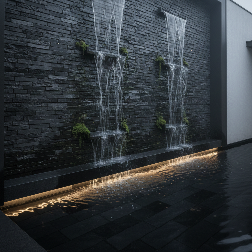 黑石跌水水景